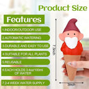 7 Pcs 3.4 Fl oz Terracotta Self Watering Spikes Cute Gnomes Auto Water Planter Insert Small Watering Globes Slow Vacation Waterer Devices Indoor Outdoor House Plant Accessories by GreenHaven Gardens