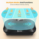 Vibration Plate Exercise Machine with Magnetic Acupoints, Lymphatic Drainage Vibrating Plate with 9 Modes & 120 Adjustable Speeds, 400 Lbs Capacity Whole Body Vibration Platform for Women Men by CozyNest Decor