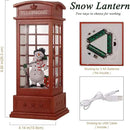 House & Garden Decoration,Christmas Lantern with 8 Pieces of Music,Sparkling Crystal Keep Circling Around The Snowman Families Music Box as a (Snowman) by CozyNest Decor