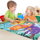 Jumbo Floor Puzzle for Kids Dinosaur Jigsaw Large Puzzles 48 Piece Ages 3-6 for Toddler Children Learning Preschool Educational Intellectual Development Toys 4-8 Years Old Easter Gift for Boy and Girl by TinyTreasures Baby Boutique