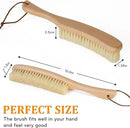 TAKAVU Clothes Brush Hat Brush, White Boar Bristle Lint Brush with Large Beech Wood Handle - Perfect for Pet Hair, Suits, Velvet, Cashmere, Wool, Suede, Shoe - Effective Lint Remover by CozyNest Decor