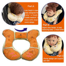 Baby Neck Pillows, Comfortable Baby Travel Head Neck Support Pillow for Car Seat Stroller Pushchair, Soft PP Cotton Travel Pillow for 0-1 Year Old Toddler Infant Newborn, Bee by TinyTreasures Baby Boutique