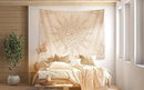 Damanse Floral Tapestry Wall Hanging Cute,Boho Wall Tapestry for Bedroom Aesthetic,Mandala Living Room Decor for Teen Girls (Flaxen, 59.80" x 78.70") by CozyNest Decor