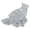 NAT & Jules Animal Character Shaped Dimensional Indoor Outdoor 11 inch Cast Resin Decorative Garden Stepping Stone, Patio, Walkway Sculpture Yard Art, Stone Grey Cardinal by CozyNest Decor