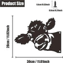Peeping Cow Metal Art Farm Garden Decor Garden Fence Decoration Outdoor Decoration for Farmhouse,Yard,Lawn by GreenHaven Gardens