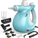 Pressurized Handheld Multi-Surface Natural Steam Cleaner with 12 pcs Accessories, Multi-Purpose Steamer for Home Use, Steamer for Cleaning Floor, Upholstery, Grout and Car (Blue) by TinyTreasures Baby Boutique