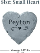 Let's Make Memories Personalized Garden Stone - Resin - Custom Garden Décor - Love Grows Here Round Stone with Heart Cutout - for Dad - for Father's Day by CozyNest Decor