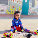 Soft-Style Kids Knee and Elbow Pads with Bike Gloves, Flexible Impact-Resistant Gear for Ages 2-11, Designed for Balance Bikes, Roller-Skating, and Skateboarding by TinyTreasures Baby Boutique