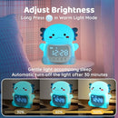 Axolotl Alarm Clock with Night Light for Kids, Rechargeable Silicone Lamp Time to Wake Clock Cute Animal Tabletop Lamp, Perfect Sleep Companion for Boys Girls, Blue by TinyTreasures Baby Boutique