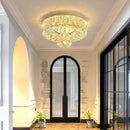 Mini Chandelier Modern Crystal Chandeliers for Hallway LED Flush Mount Ceiling Light Dimmable Light Fixture for Dining Room Living Room Bedroom by CozyNest Decor