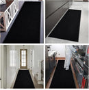fani Heavy Duty Large Outdoor Indoor Entrance Black Doormat Waterproof Low Profile Entrance Rug Front Door Mat Patio Anti-Skid Rubber Back, 48x96 inch (Jet Black) by GreenHaven Gardens