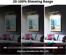 Picture Lights Battery Operated with Remote and Dimmable Function, Rechargeable Gallery Light Black Art Light Wireless Painting Lights 16'' Inch for Display, Portrait, Artwork, Warm White by CozyNest Decor