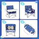 Portable Baby Booster Seat with Tray, Toddler Booster seat for Dining, Camping, Travel, Baby Beach Chair 6 Months to 3 Years Old Indoor Outdoor Use CH2406 by TinyTreasures Baby Boutique