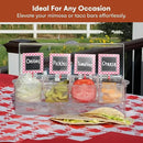 Estilo 4 Section Condiment on Ice, Clear (1-(Pack)) by CozyNest Decor