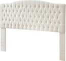 Linen Upholstered Headboard King/Cal King Size Latest Model Wall Mount, Bed Frame Mount, Featuring High-Density Sponge Padding, Luxury Texture Easy Assembly Comfort and Style-Ivory by CozyNest Decor