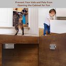 Cabinet Door Magnet, Flat Bottom Cabinet Magnetic Catch with Adhesive, Easy to Install,Only Takes 1 Minute,35lb Magnetic Cabinet Door Drawer Latch(Sliver, 8Pack) by TinyTreasures Baby Boutique