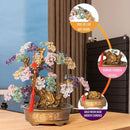 Natural Chakra Gemstone Crystal Bonsai Tree of Life（1,350 Gemstone Count） Large Feng Shui Money Tree for Luck and Wealth Desk Decoration 20 Inches by GreenHaven Gardens
