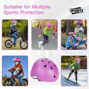 Kids Bike Helmet Set Adjustable Helmet for Ages 3-15 Kids Toddler Boys Girls Youth, Multi-Sport Bicycle Skateboarding Football Rollerskating Scooter Rollerblade Balance Bike Helmets by TinyTreasures Baby Boutique