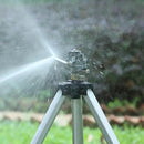 STYDDI Heavy Duty Impact Sprinkler on Tripod Base, Extra Tall Metal Pulsating Telescoping Tripod Sprinkler for Large Area, Yard, Lawn, Garden, Waters up to 90 Ft. Diameter, Legs Extends Up to 50-inch by GreenHaven Gardens