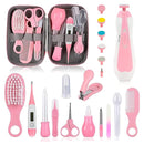 Baby Grooming Kit, Infant Safety Care Set with Hair Brush Comb Nail Clipper Nasal Aspirator,Baby Essentials Kit for Newborn Girls Boys (Pink 20 in 1) by TinyTreasures Baby Boutique