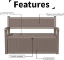 80 Gallon Storage Bench Deck Box, Waterproof and Lockable Outdoor Storage Furniture for Patio, Garden, and Porch – Perfect for Storing Garden Tools and Cushions (Gray) by CozyNest Decor