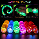 48 PCS Glow in The Dark Party Supplies, Light Up LED Pop Tubes, Glow Sticks Sensory Toys Birthday Party Favors for Kids, Light Up Toys Goodie Bag Stuffers Gifts Prize by TinyTreasures Baby Boutique