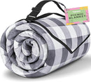 TigeJoy Extra Large Picnic Blanket Waterproof Foldable 80''x80'', Outdoor Picnic Mat Beach Blanket Sandproof for Park, Grass, Travel, Hiking, Camping Essentials, Gingham Picnic Blanket by TinyTreasures Baby Boutique