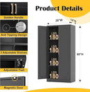 Metal Kitchen Storage Cabinets,60”Pantry Cabinet with Doors and 4 Adjustable Shelves,Tall Black Cabinet for Pantry, Laundry Room,Living Room,Dinning Room by CozyNest Decor