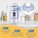 4Pack Replacement Ceramic Dome Water Filter 0.2 to 0.5 micron for Countertop Portable Water Purification System by CozyNest Decor