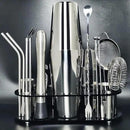 22-Piece Cocktail Shaker Set, 25/20oz Bartender Kit, Bartending Stainless Steel Bar Tools Sets for Drink Mixing, Boston Cocktail Shakers with Stand Recipes Booklet (Siver 25-20oz) by CozyNest Decor