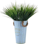 8 Pack Artificial Plants Flowers Grass Shrubs No Fade Faux Plastic Flowers Outdoor for Farmhouse Garden Porch Patio Indoor Wedding Decoration Greenery Fake Plants uv Resistant (3