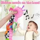 LIGHTDESIRE Baby Toys Musical Caterpillar,Infant Toys Stuffed Animals with Ruler Design,Mirror,Pull String&Ring Bell,Baby Teething Toys for Tummy Time Toys Newborn Gifts 3 6 12 Months(Pink,Leafy Limb) by TinyTreasures Baby Boutique