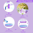 Bubble Gun, Bazooka Bubble Machine Gun, Bubble Blaster Gun with Bubble Solution, 69 Holes Bubble Bazooka Gun Outdoor Summer Toy Party Favors for Kids Purple Bubble Maker Blowers by TinyTreasures Baby Boutique