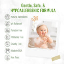 Wild Naturals Baby Eczema Shampoo & Body Wash, Gentle Eczema Body Wash for Kids with Aloe, Calendula & Manuka Honey, Tear-Free, Hypoallergenic, Natural Formula for Dry, Sensitive Skin, 8 fl oz by TinyTreasures Baby Boutique