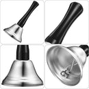 Boao 12 Pieces Metal Hand Bells Music Service Hand Bells Musical Instruments Percussion for Christmas Party Supplies(Silver) by TinyTreasures Baby Boutique