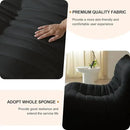 Luxury Ottomans, Modern Square Foot Rest for Sofa Couch Chair, Lazy Floor Seating, Fireside Bean Bag Chair, Tatami Sofa Lounger for Living Room, Bedroom, Office, Black by CozyNest Decor