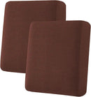 H.VERSAILTEX Super Stretch Individual Seat Cushion Covers Sofa Covers Couch Covers Slipcover Sets Thick Jacquard Textured Twill Fabric (2 Piece Medium Sofa Cushion Covers, Burnt Brick) by CozyNest Decor