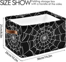 Storage Basket Storage Bins Organizer Bag Collapsible Closet Shelf Baskets Cube with handle for Baby Cloth Pet Toy Book 14.2×10.2×8.3 IN by TinyTreasures Baby Boutique