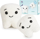 Crochet Kit for Beginners, Crochet Kit w Step-by-Step Video Tutorials, Crochet Starter Kit Learn to Crochet Kits for Adults Kids Beginners, Crochet Kit Tooth (40%+ Yarn Content) by TinyTreasures Baby Boutique