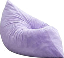 Hobestluk 3 in 1 Bean Bag Chair Giant Bean Bag Chairs for Adults with Plush Faux Fur Cover Convertible Bean Bag Floor Cushion with Machine Washable Cover for Living Room (Plush Purple) by CozyNest Decor