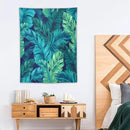 ICMOLYYENLO Tropical Green Plant Tapestry, Green Palm Leaves Natural Landscape Print Wall Tapestry for Bedroom Living Room Dormitory 60x60 Inch by CozyNest Decor