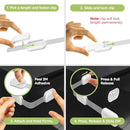 SKYLA HOMES Baby Locks (8-Pack) Child Safety Cabinet Proofing - Safe Quick and Easy 3M Adhesive Cabinet Drawer Door Latches No Screws & Magnets Multi-Purpose for Furniture Kitchen Ovens Toilet Seats by TinyTreasures Baby Boutique