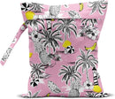 Wet Bag, Wet Dry Bag, Wet Bag for Swimsuit, Travel, Beach, Pool, Diapers, Dirty Yoga Gym Clothes, Makeup Bag, Waterproof Tropical Palm Leaves Decor Jungle Palm Leaf Favors by TinyTreasures Baby Boutique
