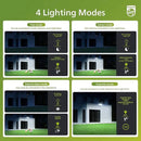 Philips 72W 7400LM LED Security Lights w/PIR Motion Sensor Outdoor, 5000K Daylight Dusk to Dawn Aluminum Flood Light, 3 Adjustable Heads, Waterproof for Garage, Yard, Porch by GreenHaven Gardens