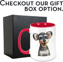 Personalized Coffee Mug, Custom Photo Caricature Gift, Funny Customized Coffee Gift for Men & Women, Custom Mugs with Pictures, Red 15oz Customized Ceramic Tea Cup by TinyTreasures Baby Boutique