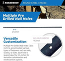Sandbaggy Round Steel Concrete Form Stakes with Nail Holes - Rust Resistant Coating - Removable, Reusable (5, 3/4 in X 60 in) by CozyNest Decor