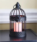 Vela Lanterns Birdcage Decor Candle Holder Lantern Decorative Table Centerpiece Halloween Decorations, Black, Small, Set of 4 by CozyNest Decor