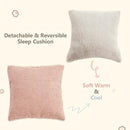 Cat Bed for Indoor Cats - Cat Cave Bed Cat House Cat Tent with Removable Washable Cushioned Pillow, Soft and Self Kitten beds,Cat Beds & Furniture, Pet Bed (Large, Pink) by CozyNest Decor