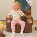 ALIMORDEN Animal Series Kid's Chair, Ultra-Soft Comfy Foam Filled Toddler Sofa Chair, Cute Animal-Shaped Design Toddler Couch, Lightweight Birthday for Boys & Girls (Brown Bear) by CozyNest Decor