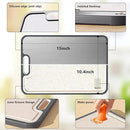 FIRE HIVE Kitchen Stainless Steel Cutting Board,Double-Sided Multi-Functional Cutting Boards,Large Cutting Board Made of Stainless Steel & Platycodon, 16*11 inches Safe Kitchen Cleaning Cutting Boards by CozyNest Decor